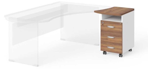 Sertare Manager 53,5 x 59,3 cm, dreapta, nuca warmia / alb