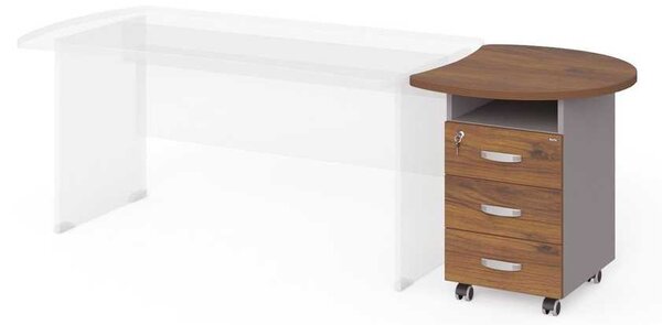 Sertare Manager 76 x 64 cm, nuca warmia / gri