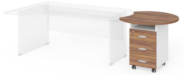 Sertare Manager 86 x 77 cm, nuca warmia / alb