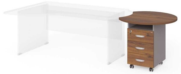 Sertare Manager 86 x 77 cm, nuca warmia / gri