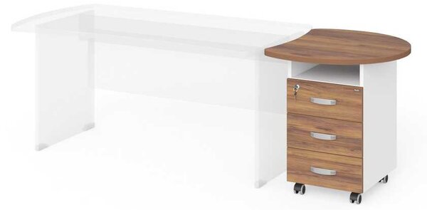 Sertare Manager 76 x 64 cm, nuca warmia / alb