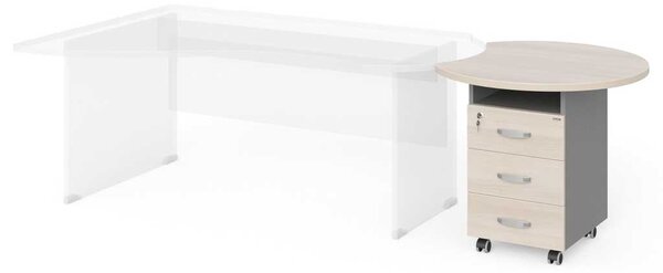 Sertare Manager 86 x 77 cm, salcâm deschis / gri