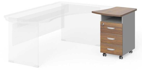 Sertare Manager 57,4 x 67,3 cm, dreapta, nuca warmia / gri