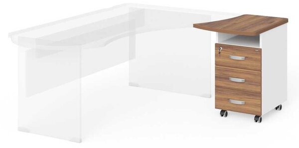 Sertare Manager 57,4 x 67,3 cm, dreapta, nuca warmia / alb