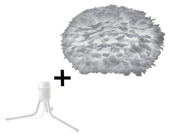 Eos Veioză Medium w/Mini Fod Gri/Alb - UMAGE