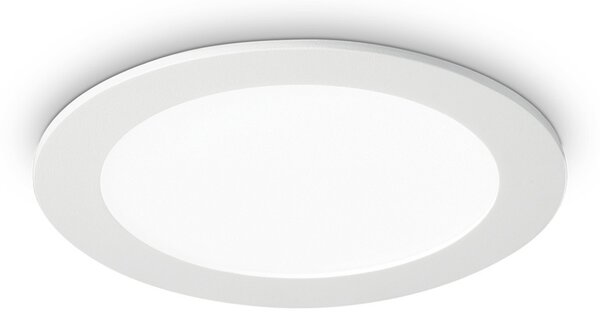 IDEAL LUX Plafonieră LED încast. Groove round 3000K 11,8cm, Alb, Camera de zi / sufragerie, Metal, Modern, Corpuri de iluminat încastrate rotunde