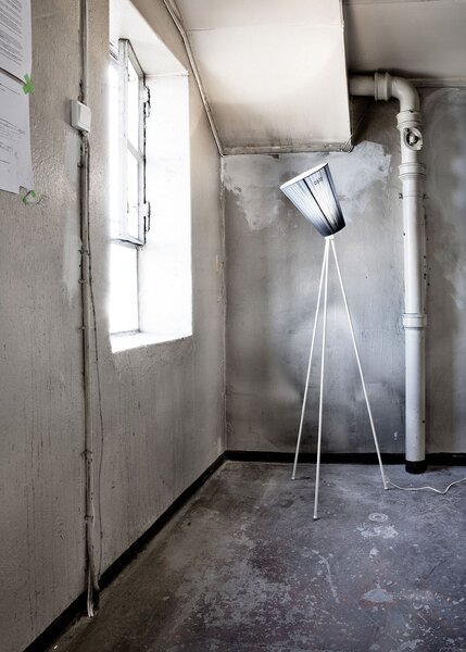 Lampadar Northern, reglabil, Bej, Camera de zi, Metal