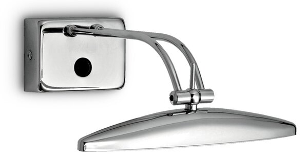 IDEAL LUX Aplică de perete Mirror-20, crom, 25 cm, Metalic, Camera de zi / sufragerie, Metal, Modern, Lampă de perete