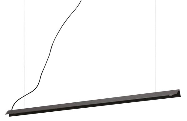 IDEAL LUX Ideal Lux LED suspendat V-Line, negru, Negru, Camera de zi / sufragerie, Metal, Modern