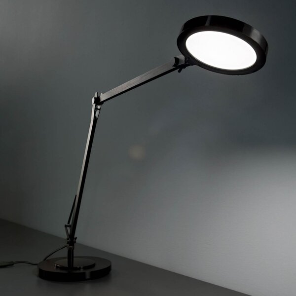 IDEAL LUX Ideal Lux Futura lampă LED de birou negru, reglabil, Negru, Studiu / Birou, Metal