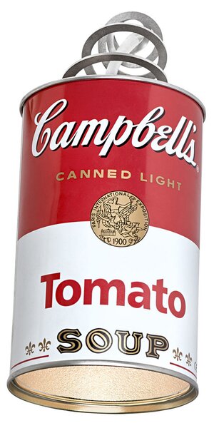 Lampă de perete Ingo Maurer, Canned Light, Roșu, Camera de zi, Metal, Design