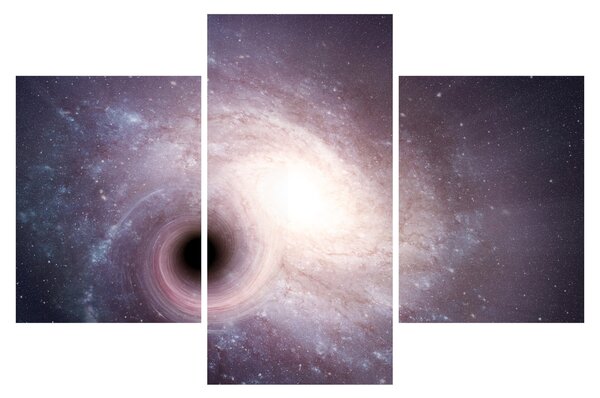 Tablou - Galaxii spiralate (90x60 cm)