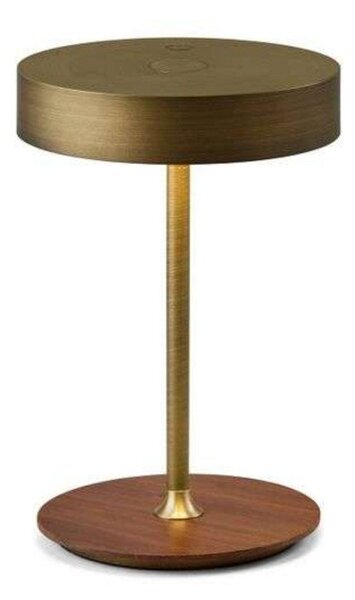 Lampă de masă Halo Design, reglabil, Auriu / Alamă, Camera de zi, Metal