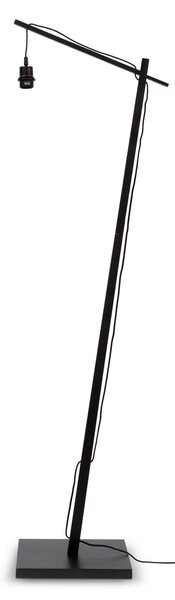 Good & Mojo GOOD MOJO Bhutan lampă podea negru 176cm Ø50cm, Negru, Camera de zi / sufragerie, Bamboo, Design