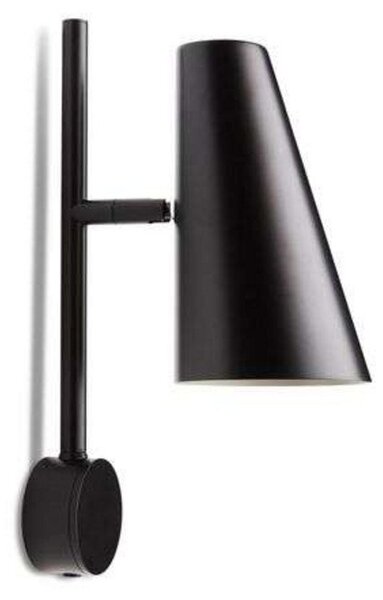 Lampă de perete Woud, Negru, Camera de zi, Metal