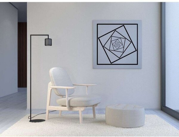 Lampadar Herstal, Negru, Camera de zi, Metal