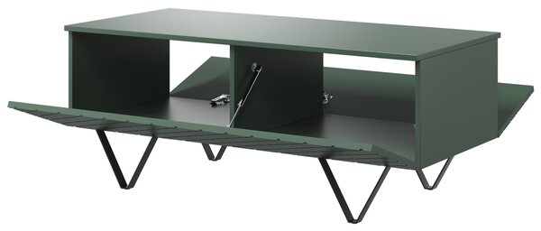 Măsuță de cafea cu spațiu de depozitare Scalia 120 2K - labrador mat / picioare negre