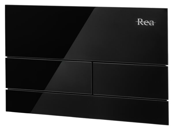 Clapeta pentru rezervor incastrat K011A-Q Rea T Black Glass