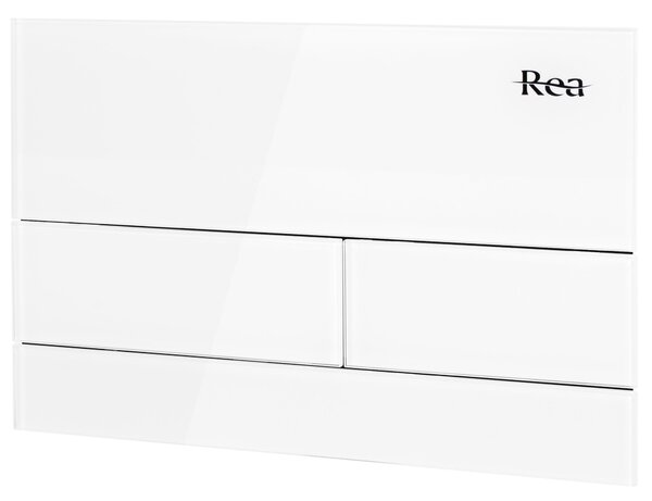 Clapeta pentru rezervor incastrat K011A-Q Rea T White Glass