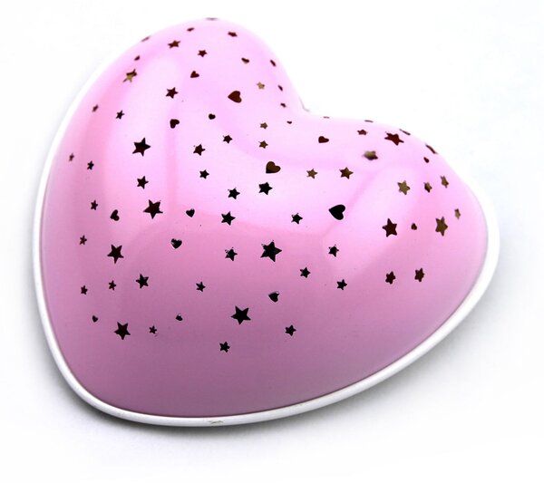 Niermann Standby Lumină de noapte LED Solar Heart, Roz / Rosé, Camera copiilor, Plastic