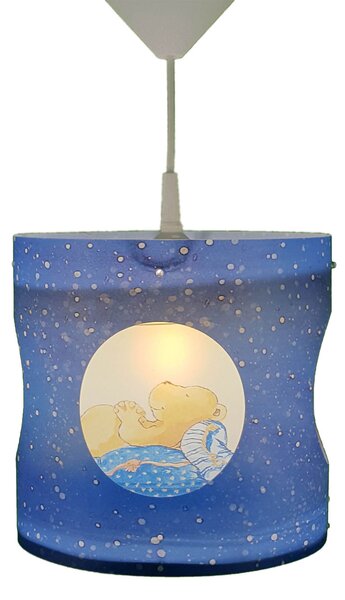 Niermann Standby Lampă pendul rotativă Ursuleț, albastru, reglabil, Albastru, Camera copiilor, Plastic