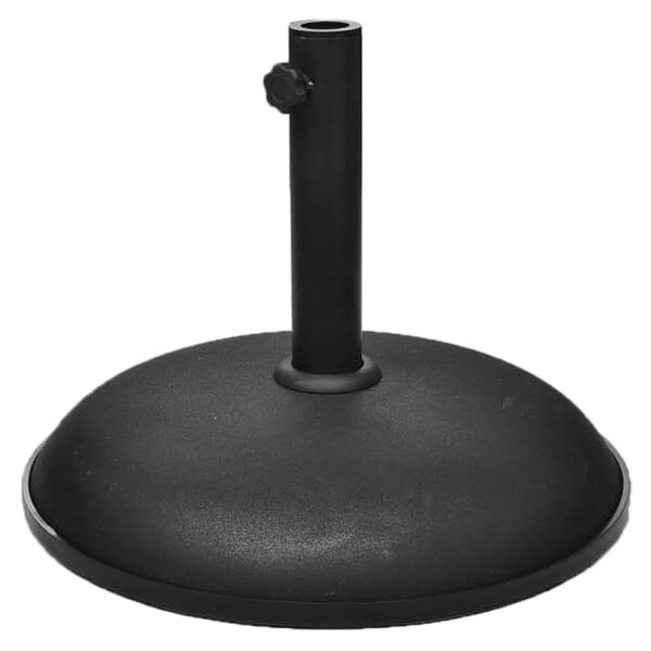 Suport umbrelă, 30 kg, negru, oțel și ciment