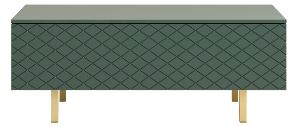 Măsuță de cafea cu spațiu de depozitare Scalia II 120 2K - labrador mat / picioare aurii