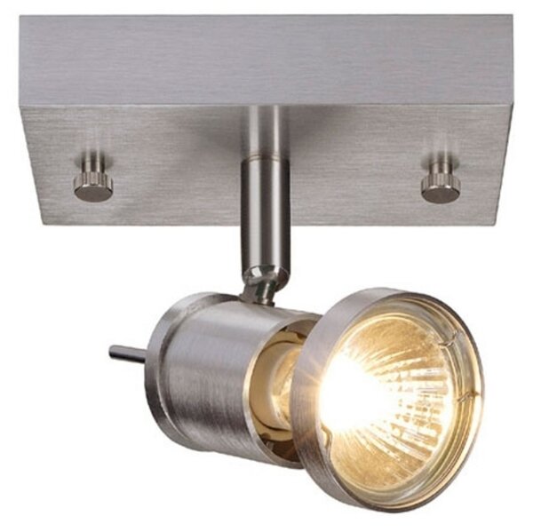 SLV Asto 1 bec spot de plafon cu inel decorativ, reglabil, Metalic, Hol, Metal, Modern, Plafon de forme speciale