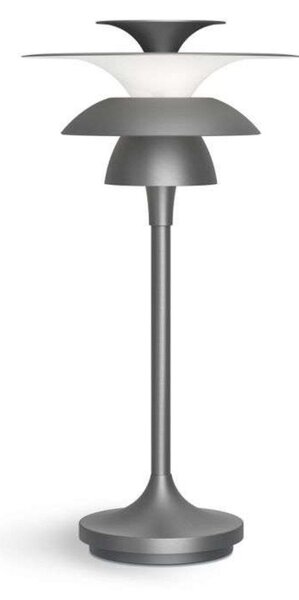 Lampă de masă Belid, Gri, Camera de zi, Metal