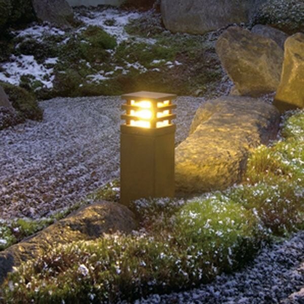 SLV RUSTY SQUARE lampă cu soclu, Maro / Rugină, Metal, Casă de țară / Rustic