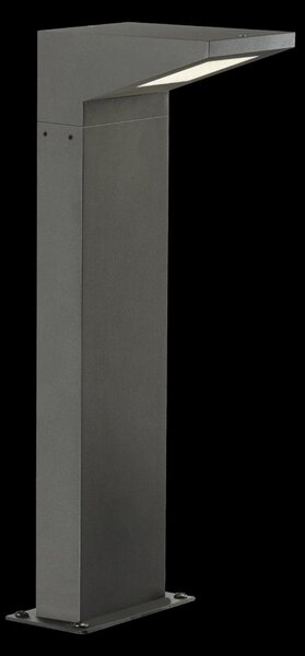SLV Iperi LED plintă de lumină antracit, Negru, Metal, Modern