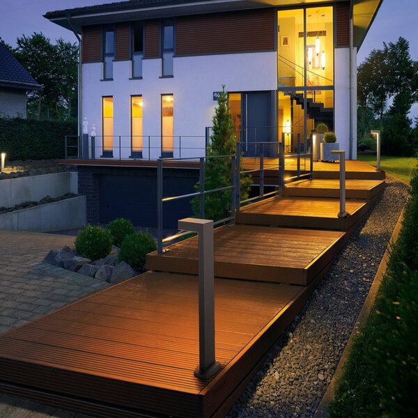SLV Quadrasyl 75 - lumină de drum, gri, Gri, Metal, Modern