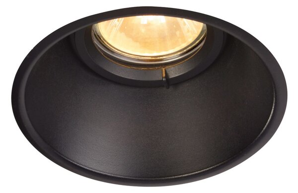 SLV Horn-O lumina încastrată negru, reglabil, Negru, Camera de zi / sufragerie, Metal, Modern, Corpuri de iluminat încastrate rotunde