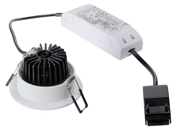 SLV Patta-I LED, rotund, alb mat, pentru încastrare, reglabil, Alb, Camera de zi / sufragerie, Metal, Modern, Corpuri de iluminat încastrate rotunde