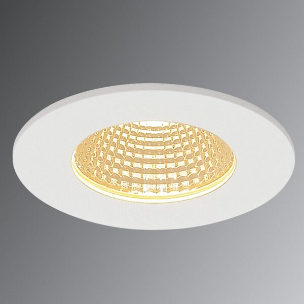 SLV Patta-I LED, rotund, alb mat, pentru încastrare, reglabil, Alb, Camera de zi / sufragerie, Metal, Modern, Corpuri de iluminat încastrate rotunde
