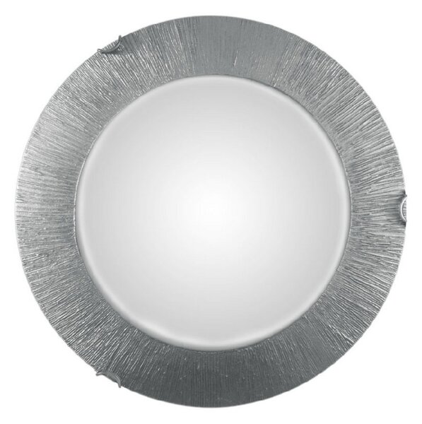 KOLARZ Lampă de perete Moon Sun, argintie, Ø 40 cm, reglabil, Gri, Camera de zi / sufragerie, Sticlă, Design