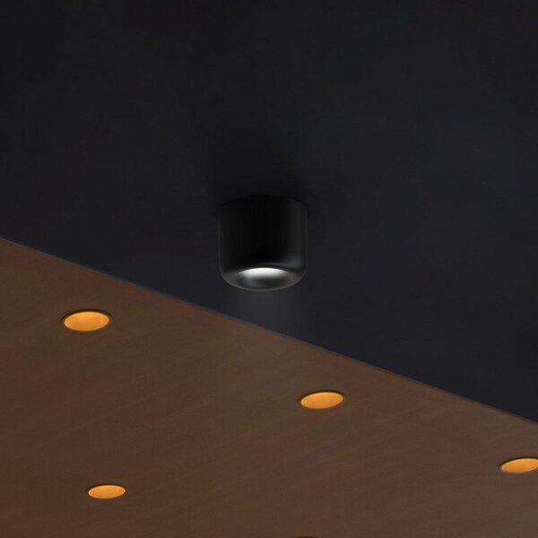 Plafoniere Serien Lighting, Cavity Ceiling S, reglabil, Negru, Camera de zi, Metal, Design