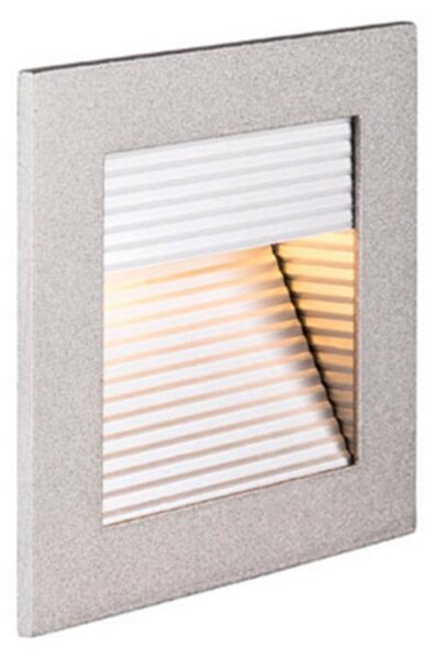 SLV Frame Curve LED lumină încastrată argintiu, Gri, Camera de zi / sufragerie, Metal, Modern