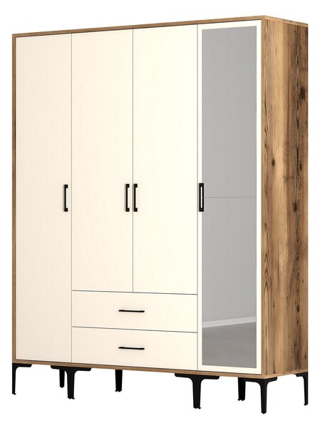 Dulap de haine Kiara STR (Nuc + Crem). 1088458