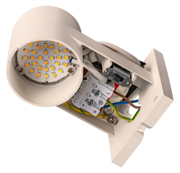 SLV Rusty aplică LED de exterior up/down Quader, Maro / Rugină, Metal, Modern, Perete unghiular