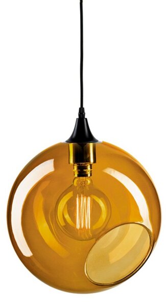 Lampă suspendată Ballroom XL, Ø 33 cm, chihlimbar