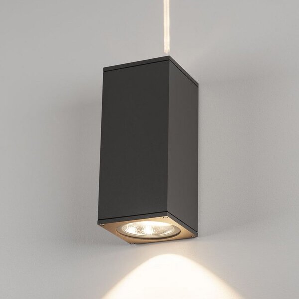 SLV Big Theo LED cu LED-uri pentru exterior, antracit, Negru, Metal, Modern, Priză de perete sus / jos