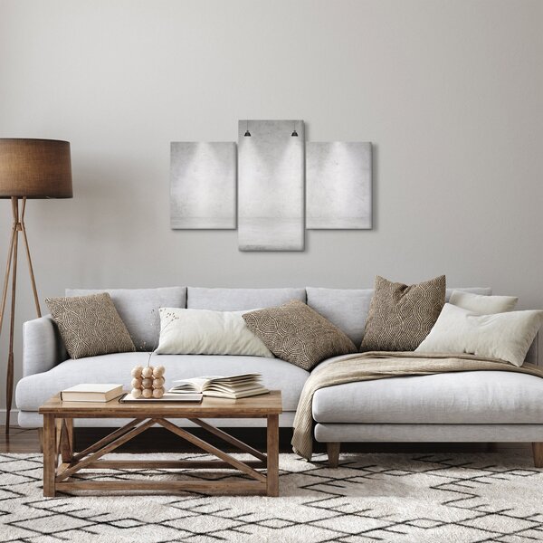 Tablou - Perete de beton cu lumini (90x60 cm)