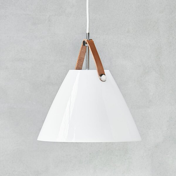 Lustră Pendul DFTP by Nordlux, Strap 27, reglabil, Alb, Camera de zi, Sticlă, Modern