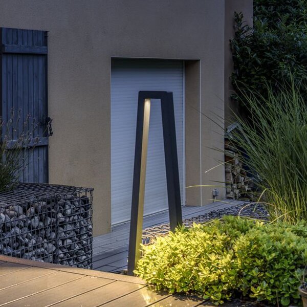 SLV Bookat LED cu lumină de cale LED-uri funcție CCT, Negru, Metal, Modern