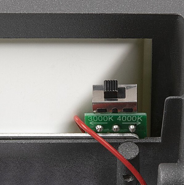SLV Sitra Lampă de perete cu un singur LED pentru exterior, antracit, Negru, Metal, Modern, Soclu de perete jos