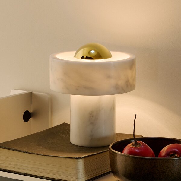 Lampă de masă Tom Dixon, Stone, reglabil, Camera de zi, Marmură, Design