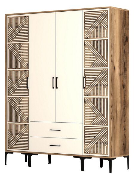 Dulap de haine Kiara PTP (Nuc + Crem). 1088478