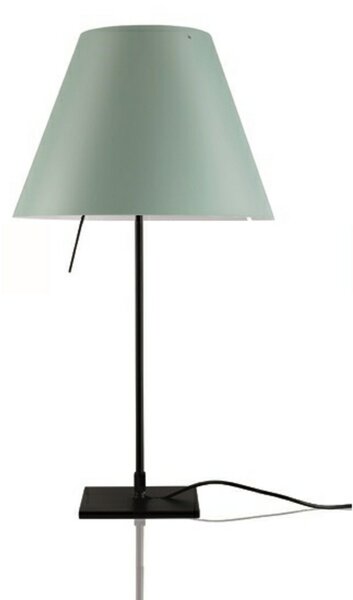 Lampă de masă Luceplan, Verde, Camera de zi, Aluminiu