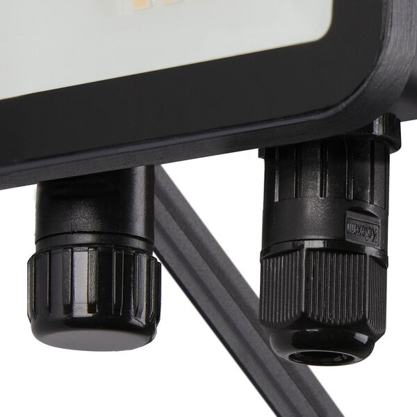 SLV Floodi LED reflector pentru exterior, IP65, lățime 9,5 cm, Negru, Metal, Modern